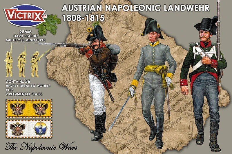 PN1 Plastic Napoleonic Prussian Line Infantry and Volunteer Jagers (46  figures)