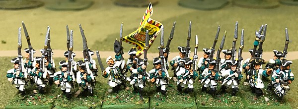 15mm SYW Seven Years War painted Russian Musketeer Btln RA10