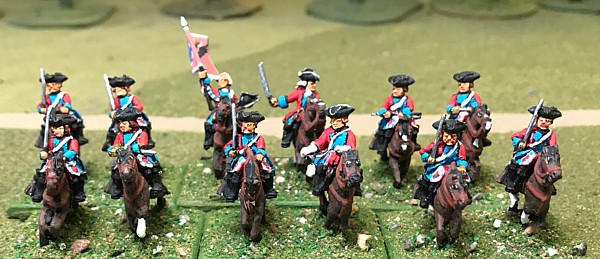 BB2 15mm Seven Years War WGS painted British 5th Dragoons 12 figures 